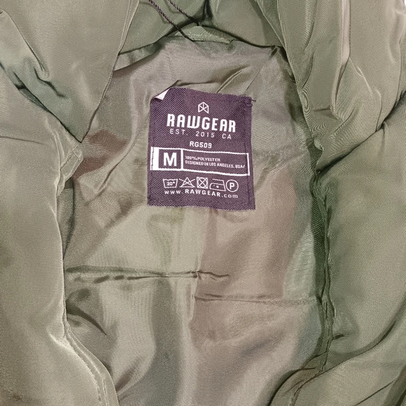 MENS RAWGEAR INSULATED PUFFER VEST JACKET WITH DOUBLE ZIPPER with hood - Picture 8 of 11